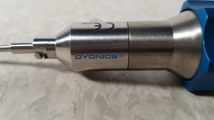 Silver and blue metallic dyonics 30 degree sn hr 268768 dental handpiece for reuse medical applications