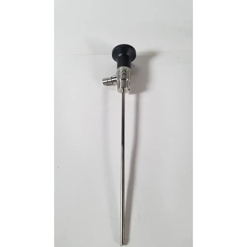 Stainless steel dyonics autoclavable 4mm 70 degree arthroscope with black ergonomic handle and metallic joint
