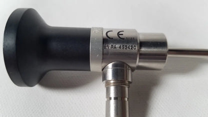 Black and stainless steel dyonics autoclavable 4mm 70 degree arthroscope with ce mark and serial number engraved