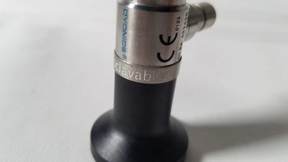 Silver and black dyonics autoclavable 4mm 70 degree arthroscope with engraved branding ce mark and model number on housing