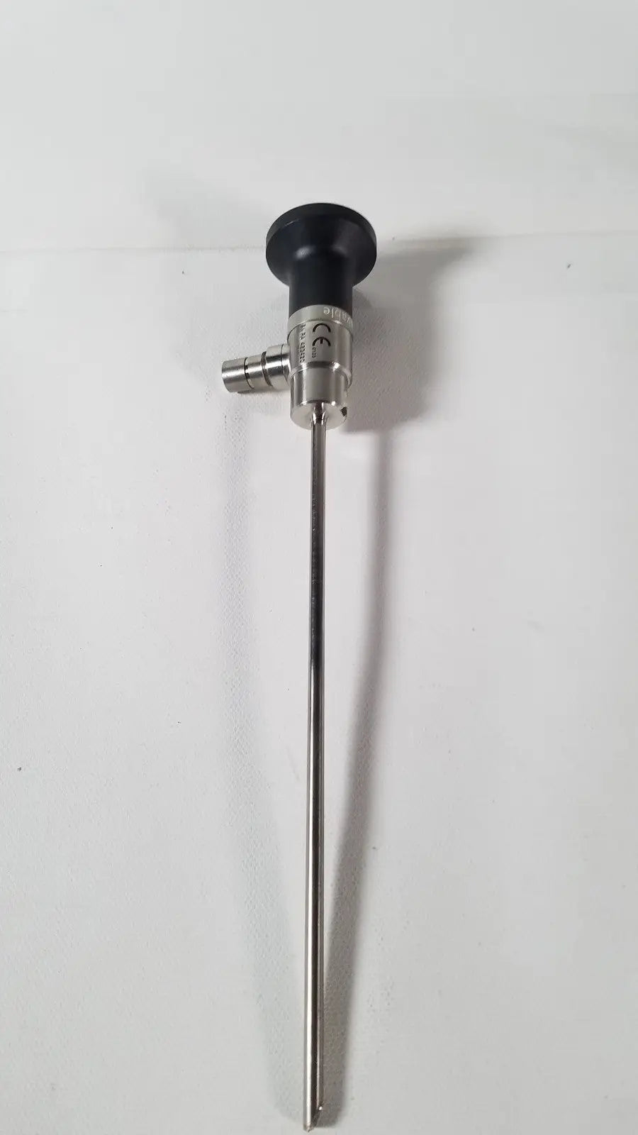Stainless steel dyonics autoclavable 4mm 70 degree arthroscope with black ergonomic handle and metallic joint