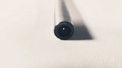 Silver cylindrical pen with black cap and circular tip detail for dyonics autoclave degree 10mm laparoscope use