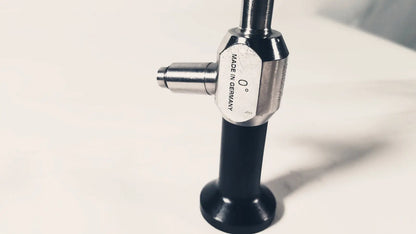Silver and black dyonics autoclave degree 10mm laparoscope with metallic hexagonal knob marked made in Germany 0 degree