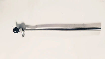 A sleek metallic dyonics autoclave degree 10mm laparoscope with a black circular lens and silver body