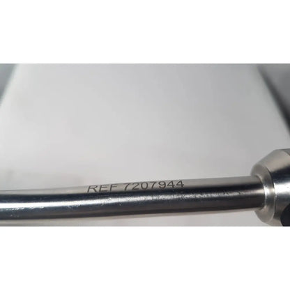 Silver metallic tool handle of dyonics autoclave ref 7207944 0 degree laparoscope for reuse medical applications