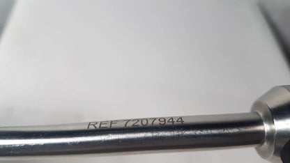 Silver metallic tool handle of dyonics autoclave ref 7207944 0 degree laparoscope for reuse medical applications