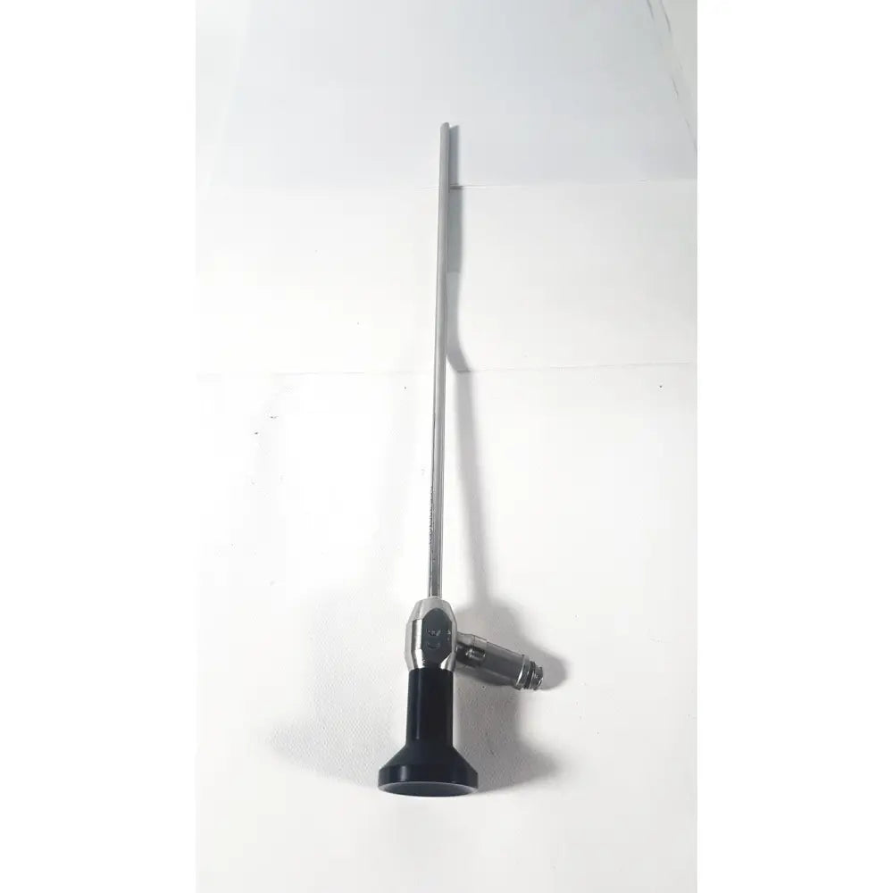 Silver surgical endoscope with black handle and metallic joints dyonics autoclave ref 7207952 30 degree laparoscope