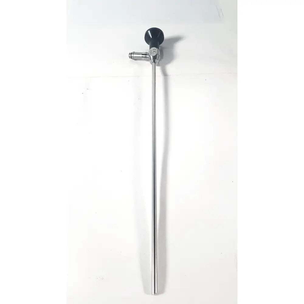 Stainless steel dyonics autoclave ref 7207952 30° laparoscope with black ergonomic handle and metallic joints for reuse medical use