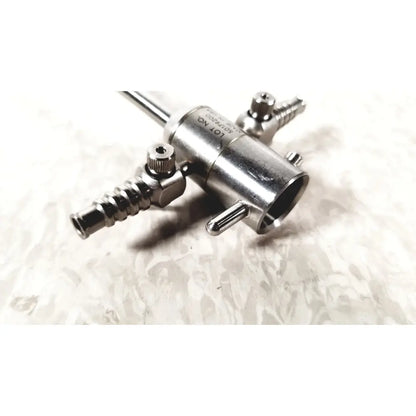 Stainless steel dyonics sheath rotatable surgical instrument with threaded ports and knurled knobs ref 3869 50179200