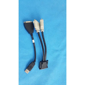 E119932 كابل محول مقسم ذكر DMS-59 إلى أنثى DVI مزدوج - حزمة من قطعتين