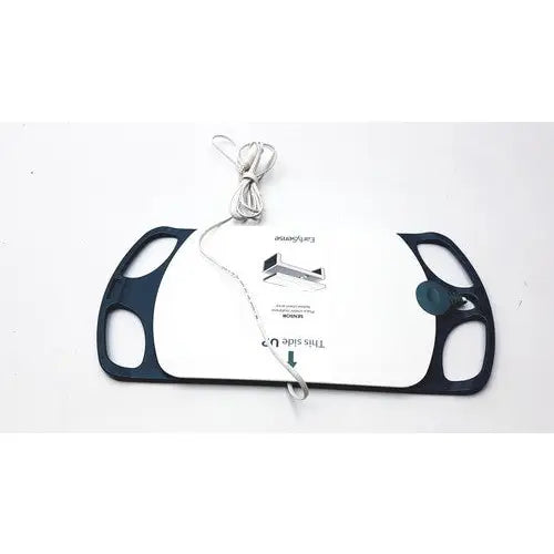 Earlysense ame-00200 sensor featuring a black and white plastic slide with a coiled rope for medical reuse applications
