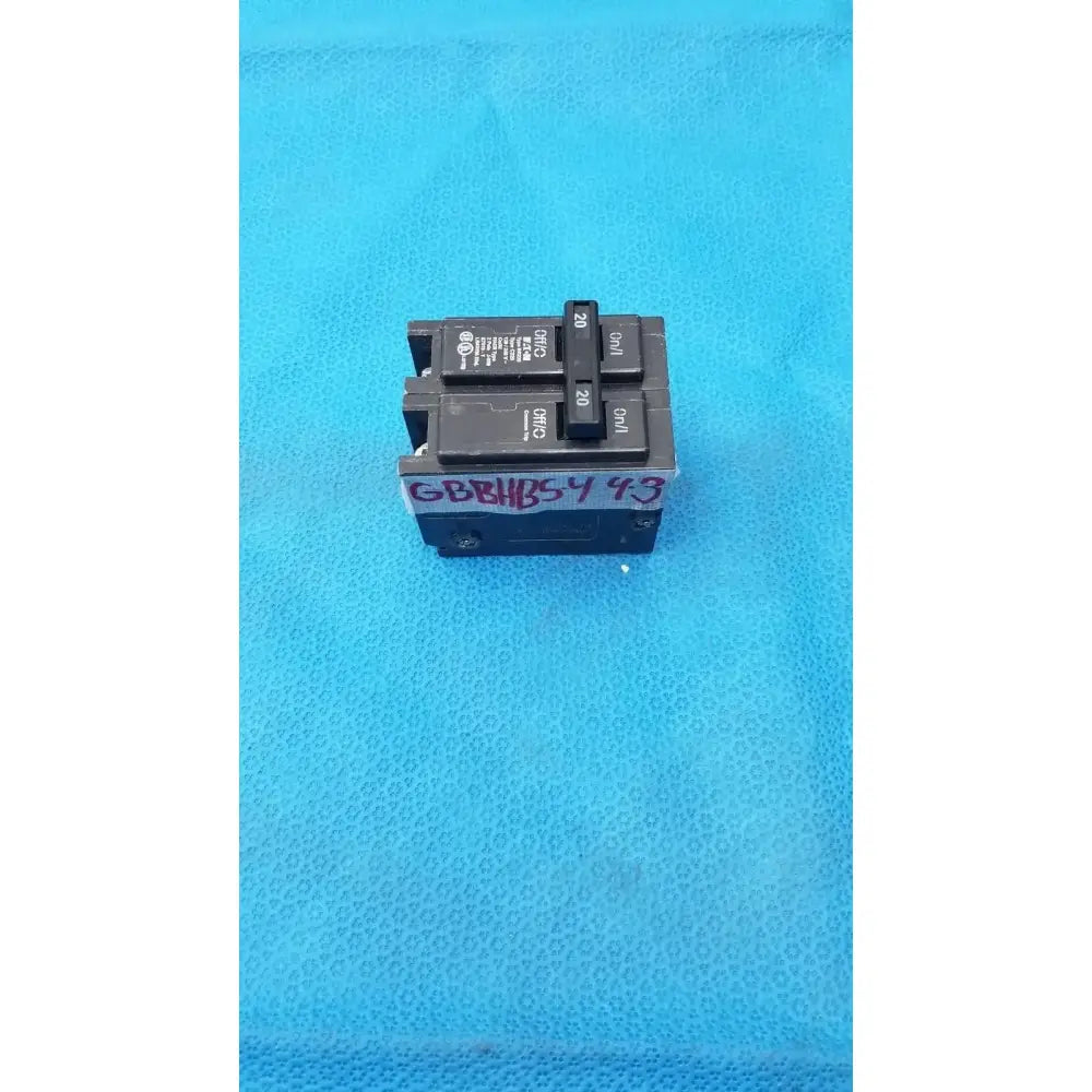 Reuse Medical Eaton BR220 2-Pole Type BR 20 Amp Circuit Breaker Circuit Breakers, as-is (for parts) product photo 2