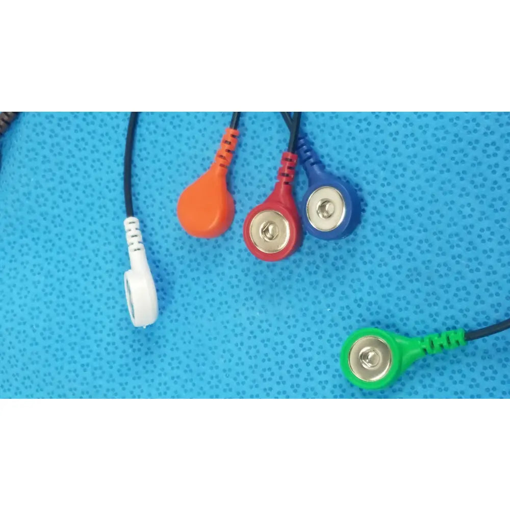 ECG 5-Lead Wire Patient Cable Snap Style Connection Set - ECG 5-lead patient cable set