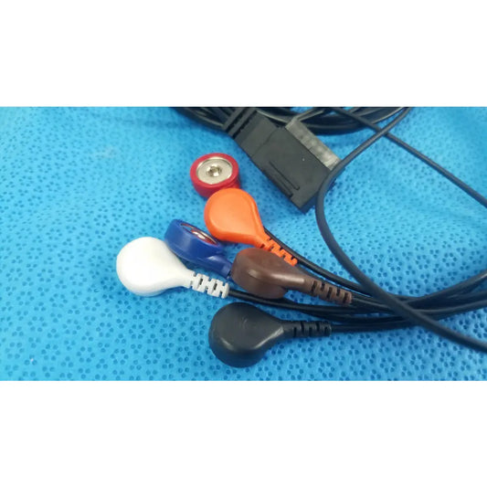 ECG 5-Lead Wire Patient Cable Snap Style Connection Set - ECG 5-lead patient cable set