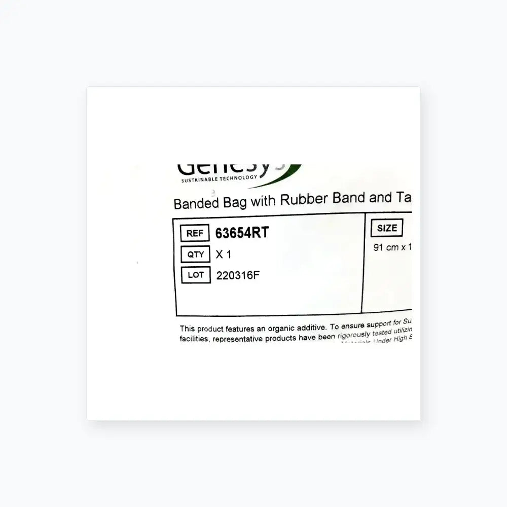 Ecolab Genesy 63654RT Banded Bag With Rubber Band and Tape Banded Bag, second-hand product photo 11