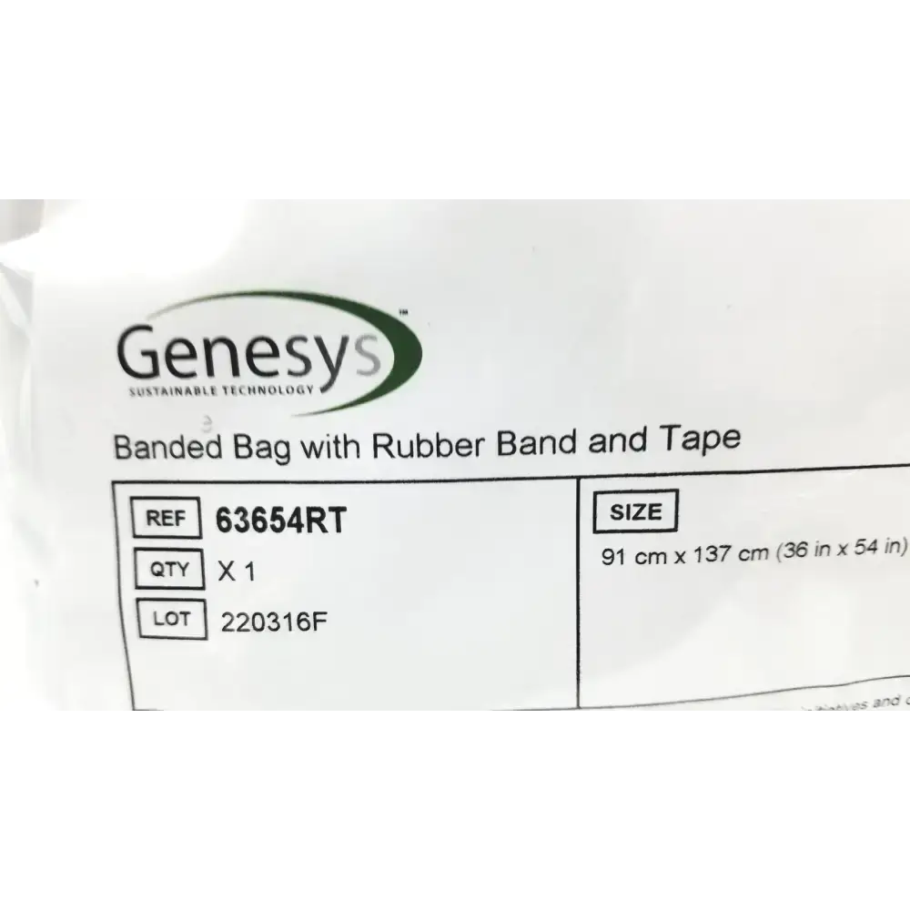 Ecolab Genesy 63654RT Banded Bag With Rubber Band and Tape Banded Bag, second-hand product photo 8