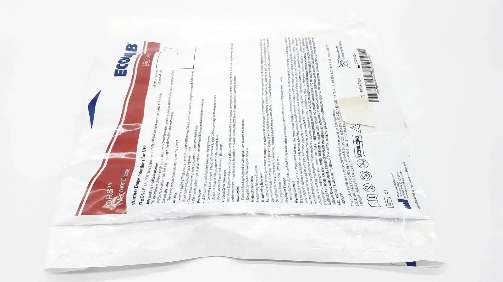 Ecolab ORS-300 Warmer Drape Exp, 2028 Warmer Drape, second-hand product photo 4