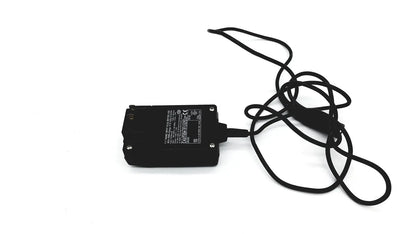 Black rectangular eds adaptor charger with coiled black cable for reuse medical device power supply and charging