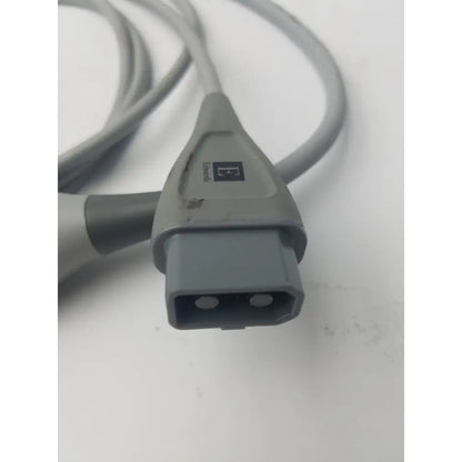 Gray medical hemosphere oximetry cable with molded connector featuring biotronik branding for Edwards HemoSphere use