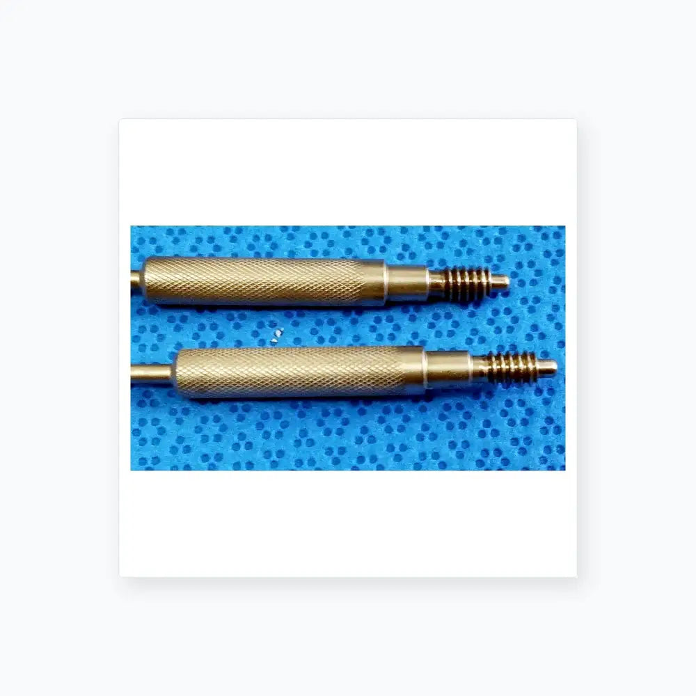 Two silver metallic cylindrical Edwards Life Science 1111 Perimount Magnas Ease aortic valve sizers for buy used medical equipment