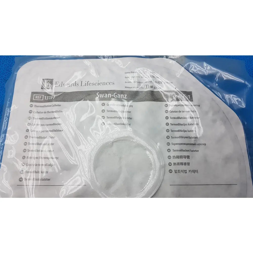 Edwards Lifesciences 131F7 Swan-Ganz Thermodilution Pulmonary Artery Catheter 7Fr - Pulmonary Artery Catheter