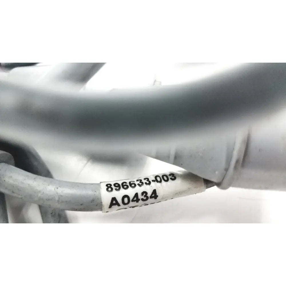 Gray metallic edwards lifesciences truwave reusable cable with white label a0434 alphanumeric code visible