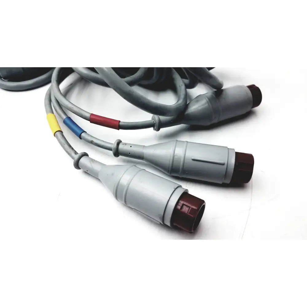 Gray edwards lifesciences a0434 truwave reusable cable with color-coded sections and robust industrial connectors