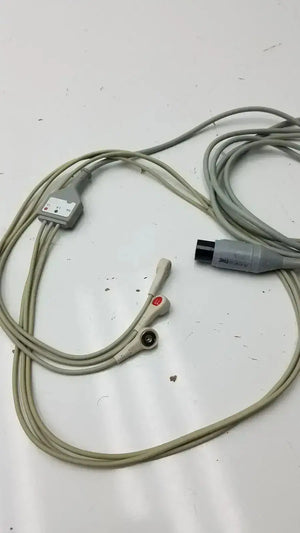 EKG ECG Cable 3 Lead Wire Snap Type for Patient Monitors 6 Pin
