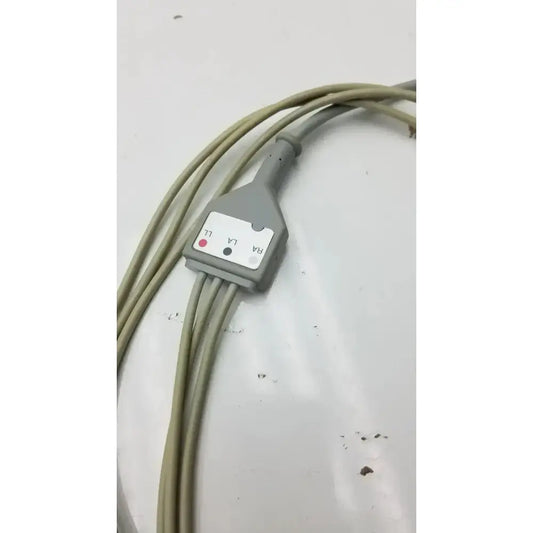 Generic EKG ECG Cable 3 Lead Wire Snap Type for Patient Monitors 6 Pin ECG/EKG Cable, second-hand product photo 2