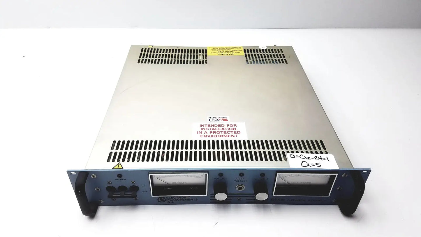 Reuse Medical Electronic Measurements EMS Power Supply PN: 00473006 REV: N - Untested Adjustable Power Supplies, as-is (for parts) product photo 1