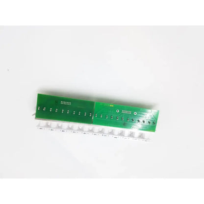 Green electrovalves solenoid manifold cbd181ae2-a with silver soldered components and white plastic connectors on pcb