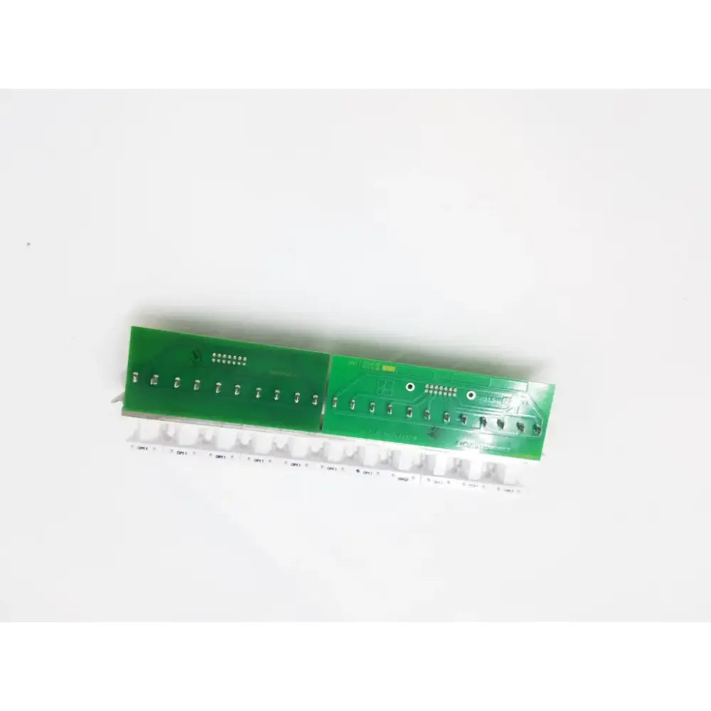 Green electrovalves solenoid manifold cbd181ae2-a with silver soldered components and white plastic connectors on pcb board