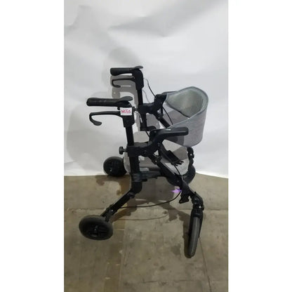 Reuse Medical Equipment ELENKER 2-in-1 Folding Rollator Walker & Transport Chair - SILVER Mobility Seat Walkers, second-hand product photo 1