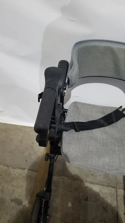 Reuse Medical Equipment ELENKER 2-in-1 Folding Rollator Walker & Transport Chair - SILVER Mobility Seat Walkers, second-hand product photo 6