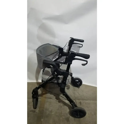 Reuse Medical Equipment ELENKER 2-in-1 Folding Rollator Walker & Transport Chair - SILVER Mobility Seat Walkers, second-hand product photo 4