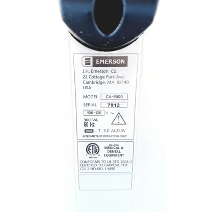 Blue plastic handle of emerson ca3200 airflow unit medical device for hvac and ventilation systems