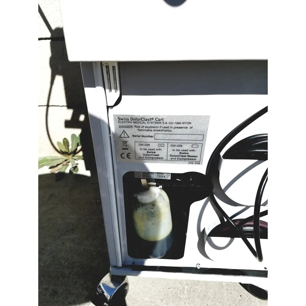 EMS Swiss DolorClast SA CH-1260 Nyon Extracorporeal Shockwave Therapy - Extracorporeal shockwave therapy system