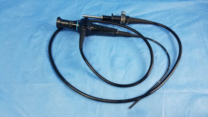 Black ENF-P4 endoscope rhino-laryngoscope fiberscope with flexible fiber optic coiled cable and metallic components