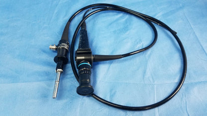 Black enf-p4 endoscope rhino-laryngoscope fiberscope with flexible fiber optic cable and metallic tip for medical use