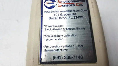 Environmental Sensors Z-100 Ethylene Oxide Meter Ethylene Oxide Meter, second-hand product photo 9