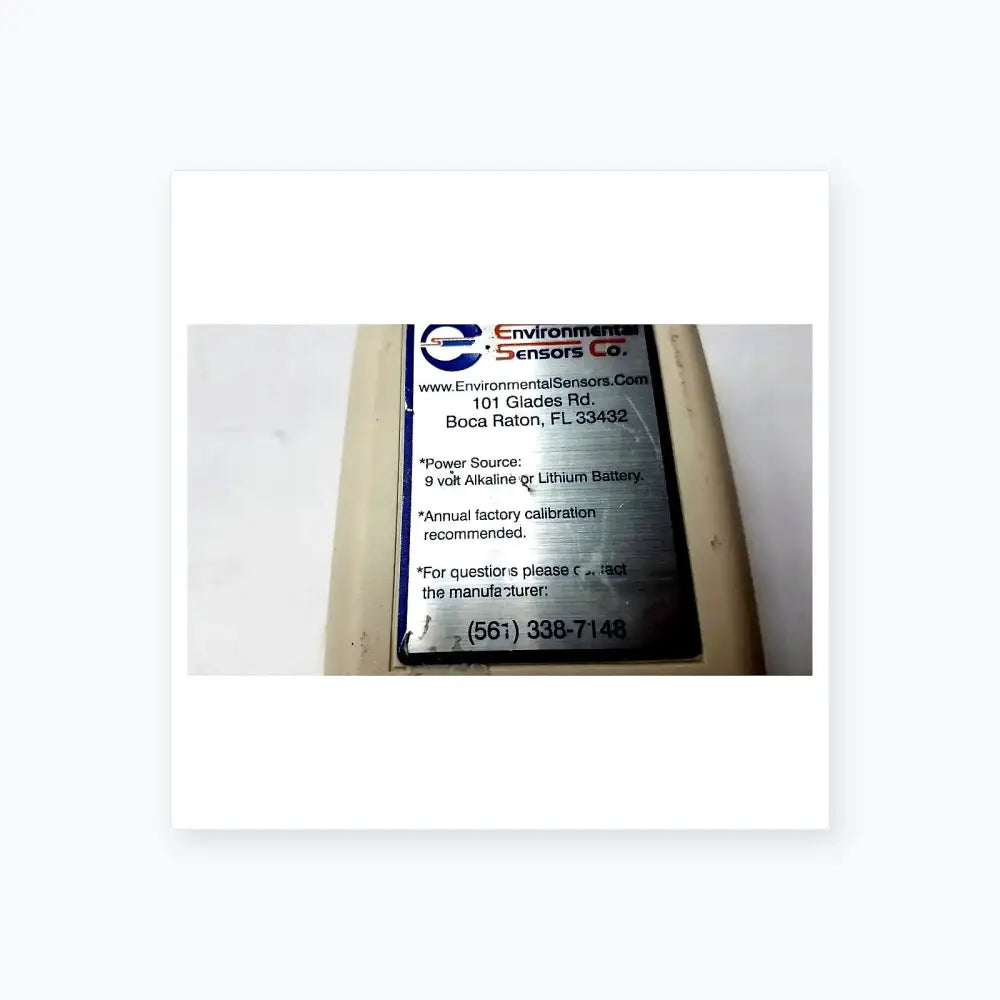 Environmental Sensors Z-100 Ethylene Oxide Meter Ethylene Oxide Meter, second-hand product photo 9