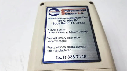 Environmental Sensors Z100 Ethylene Oxide Meter Ethylene Oxide Meter, second-hand product photo 8
