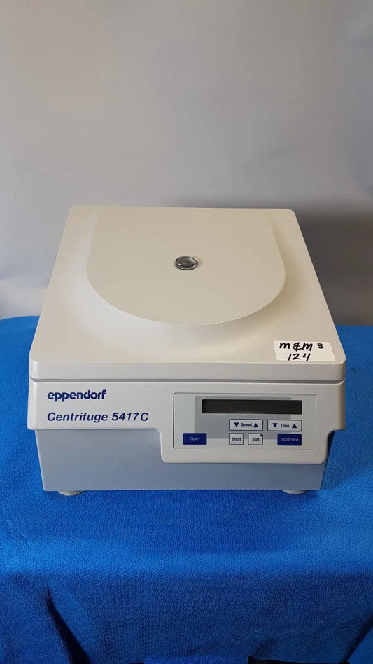 Reuse Medical Eppendorf 5417 High-Speed Digital Laboratory Centrifuge with Brinkmann Labeling Centrifuges, second-hand product photo 1