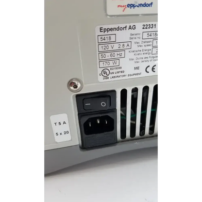 Eppendorf 5418 Microcentrifuge Centrifuge Laboratory Microcentrifuge, second-hand product photo 7