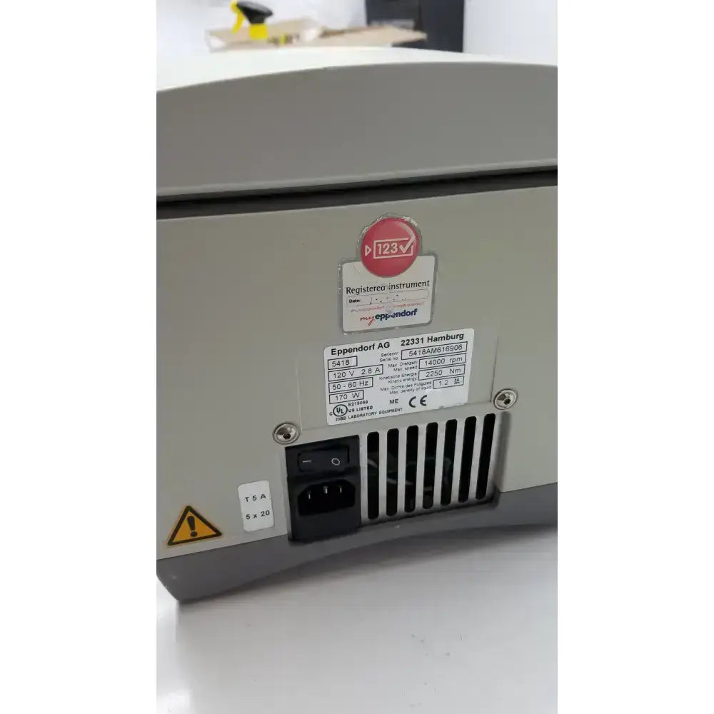 Eppendorf 5418 Microcentrifuge Centrifuge Laboratory Microcentrifuge, second-hand product photo 6