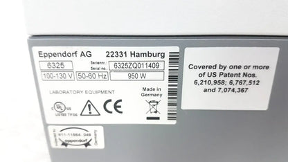 Eppendorf 6325 High-Performance Centrifuge for Lab Sample Separation Laboratory Centrifuge, as-is (for parts) product photo 13