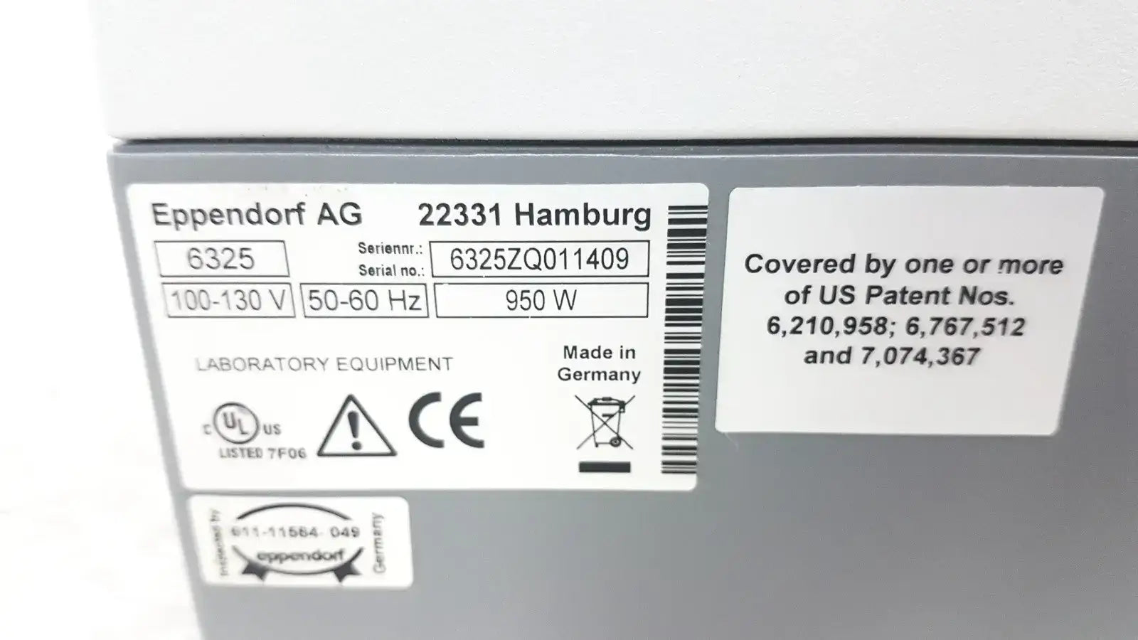 Eppendorf 6325 High-Performance Centrifuge for Lab Sample Separation Laboratory Centrifuge, second-hand product photo 13
