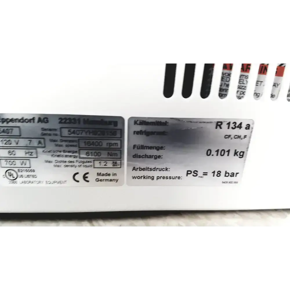 Eppendorf Centrifuge 5417R Refrigerated Centrifuge, second-hand product photo 6