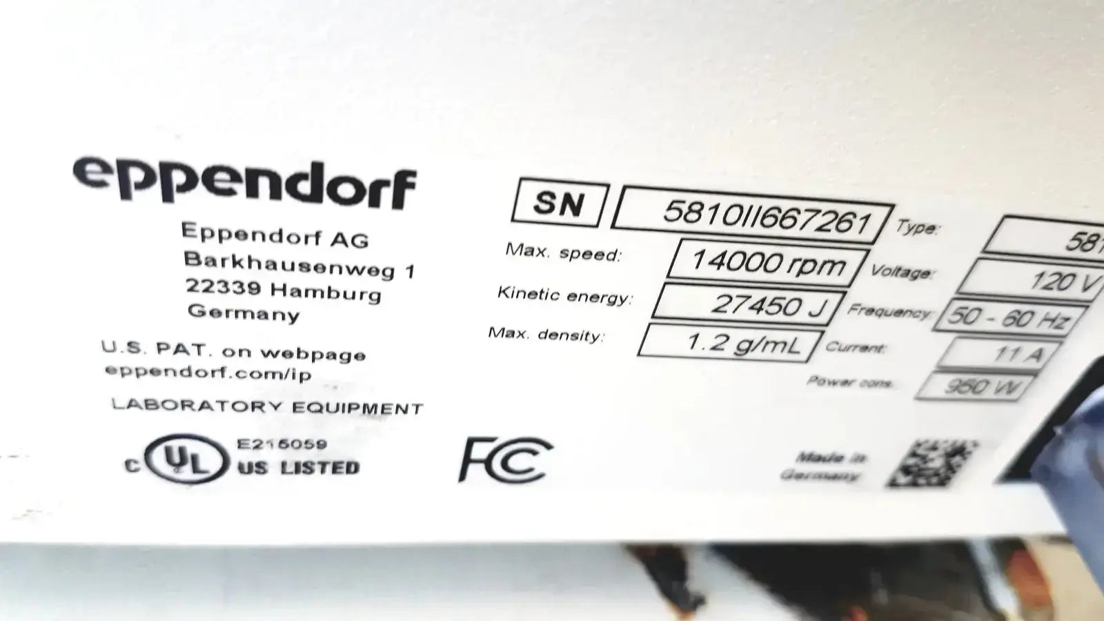 Eppendorf Centrifuge 5810 Centrifuge, second-hand product photo 13
