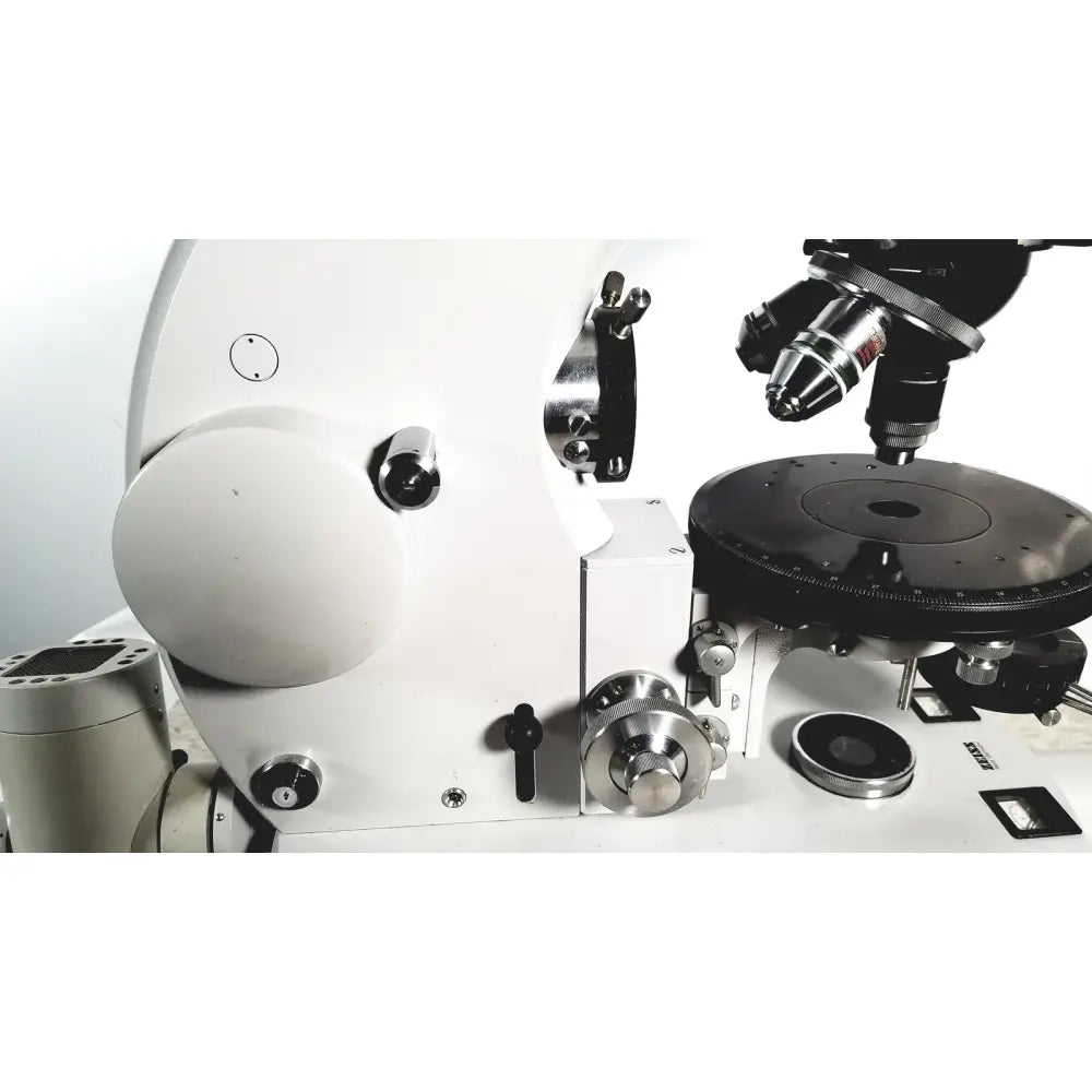 White and black scientific microscope with metallic components for eppendorf centriifuge 5415 r reuse medical applications